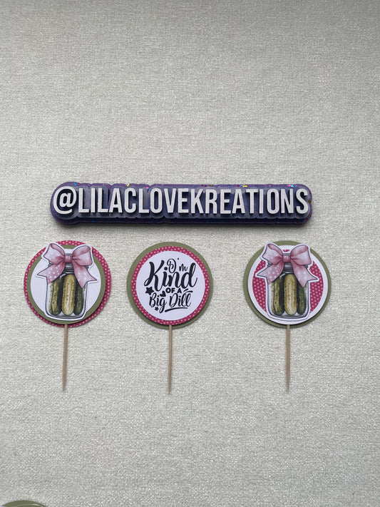 I'M KIND OF A BIG DILL! BIRTHDAY CUPCAKE TOPPERS