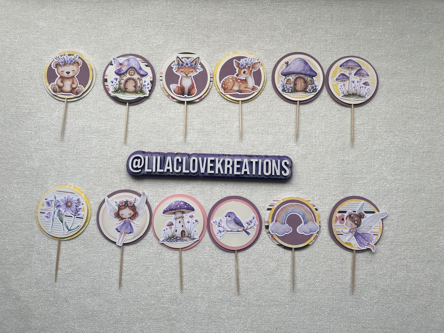 FAIRY CUPCAKE TOPPERS