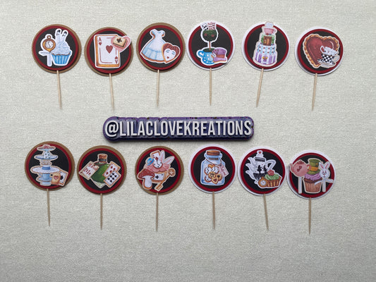 TEA PARTY CUPCAKE TOPPERS