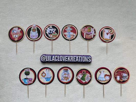 TEA PARTY CUPCAKE TOPPERS