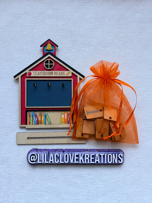 SCHOOL HOUSE READING TRACKER STAND