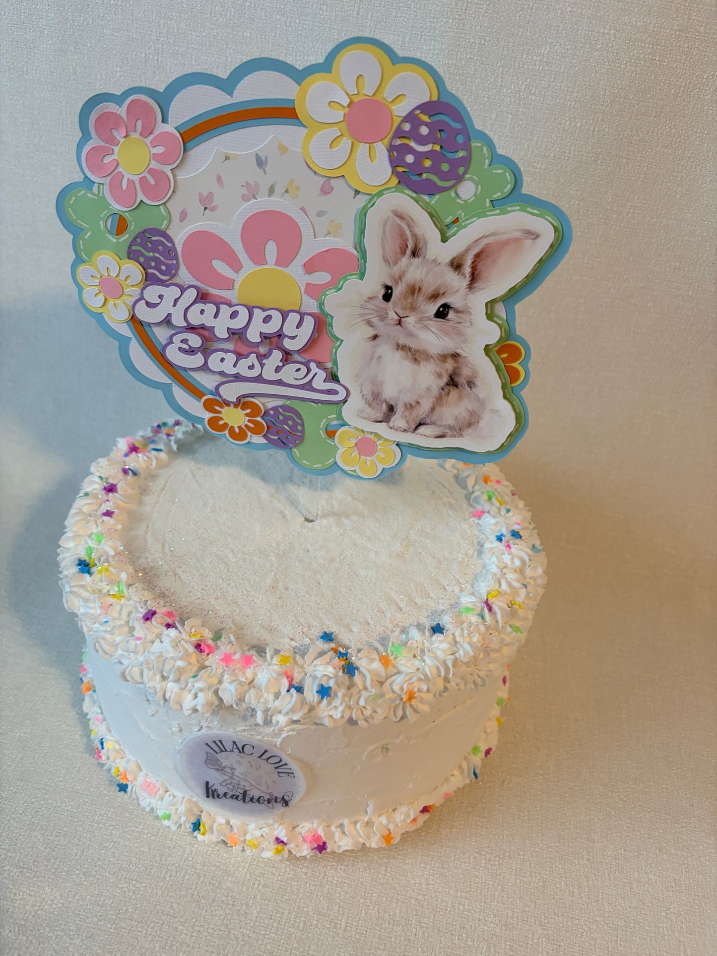HAPPY EASTER CAKE TOPPER
