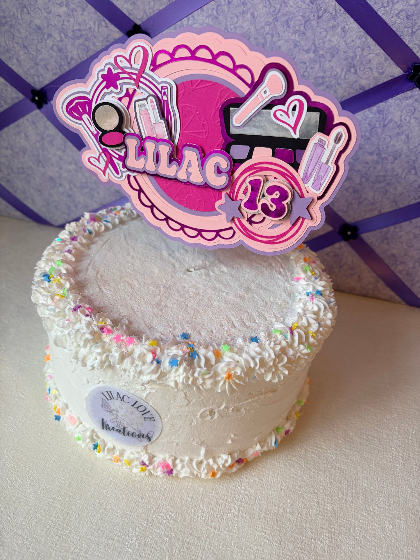 MAKEUP THEME CAKE TOPPER