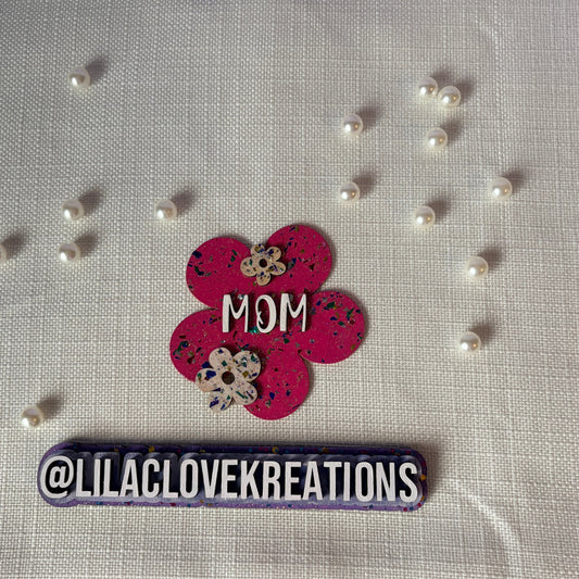 MOTHERS DAY FLOWER FRIDGE MAGNET