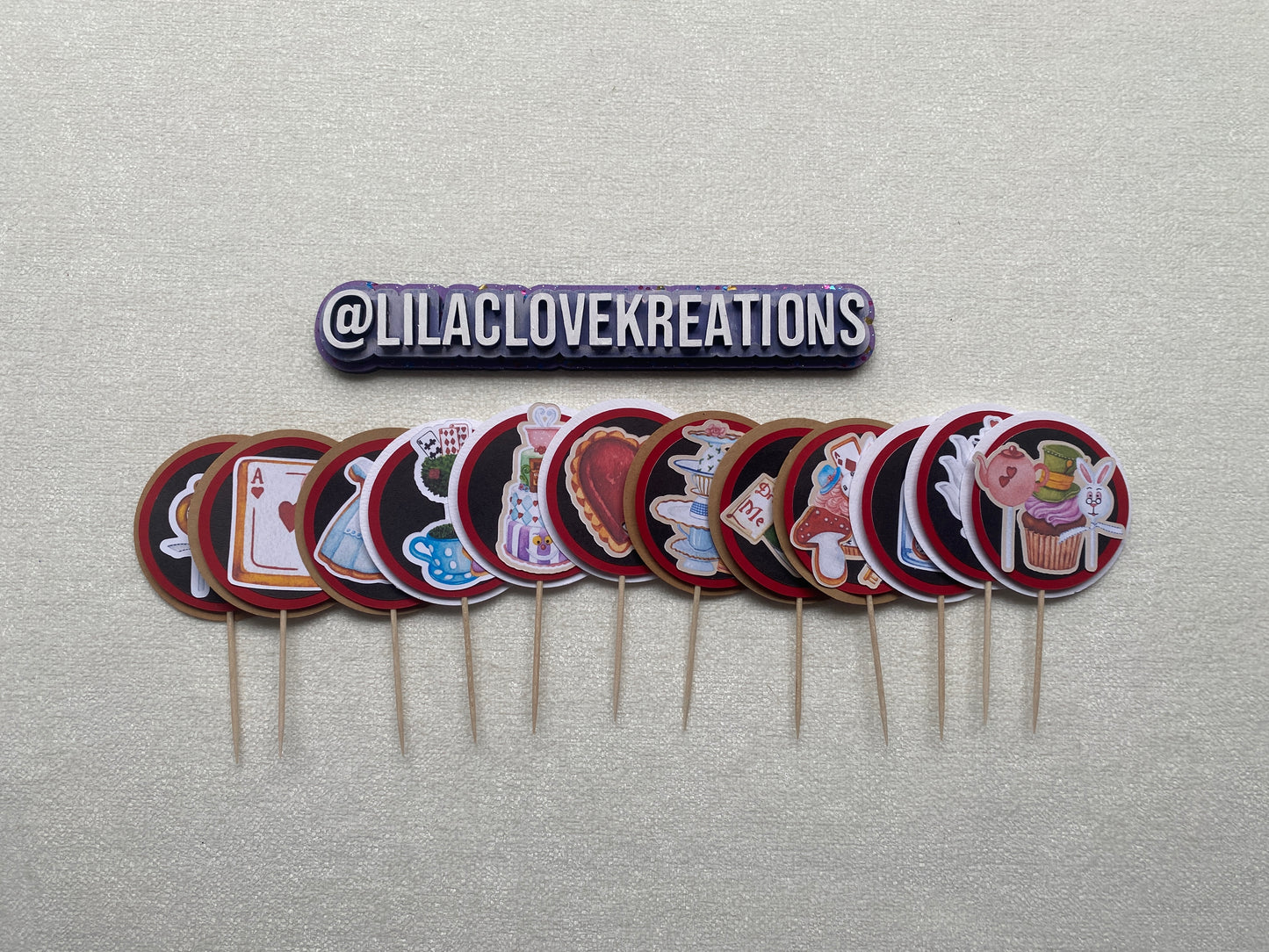 TEA PARTY CUPCAKE TOPPERS