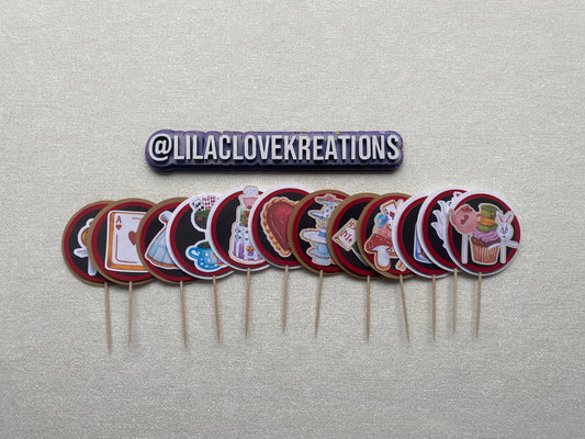 TEA PARTY CUPCAKE TOPPERS