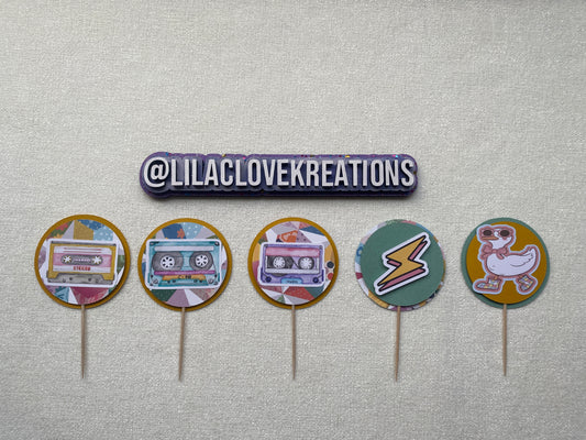 RETRO GOOSE CUPCAKE TOPPERS