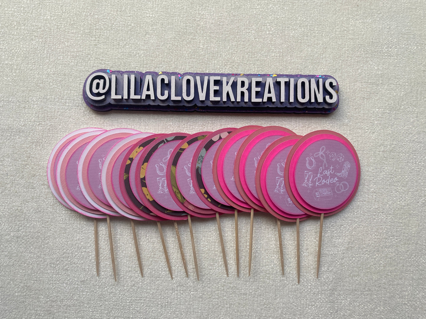 LAST RODEO CUPCAKE TOPPERS