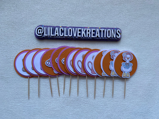 GARDEN GOOSE CUPCAKE TOPPERS