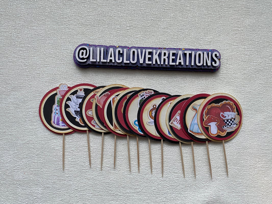 TEA PARTY CUPCAKE TOPPERS