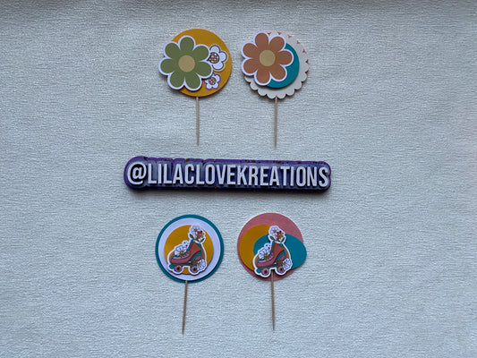 ROLLER SKATE CUPCAKE TOPPERS
