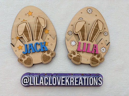 PERSONALIZED BUNNY GIFT CARD HOLDER