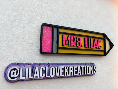 PERSONALIZED PENCIL DESK SIGN
