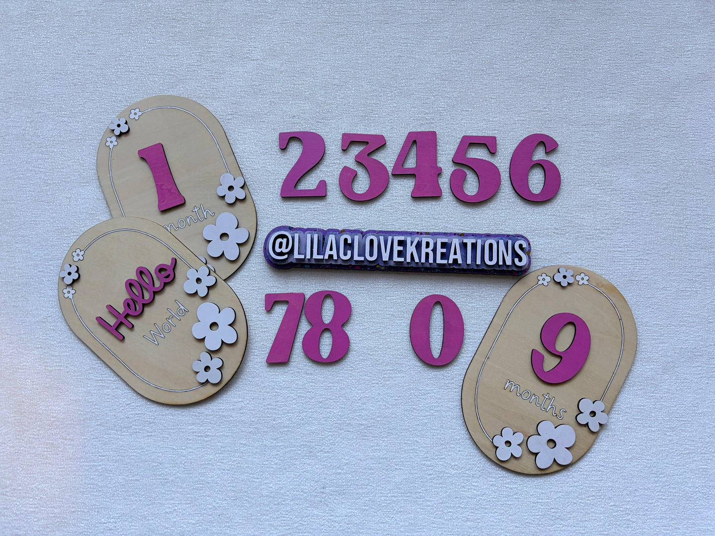 FLORAL BABY MILESTONE MARKERS