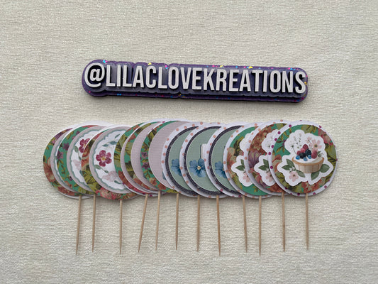 KITTEN AND BOOK CUPCAKE TOPPERS