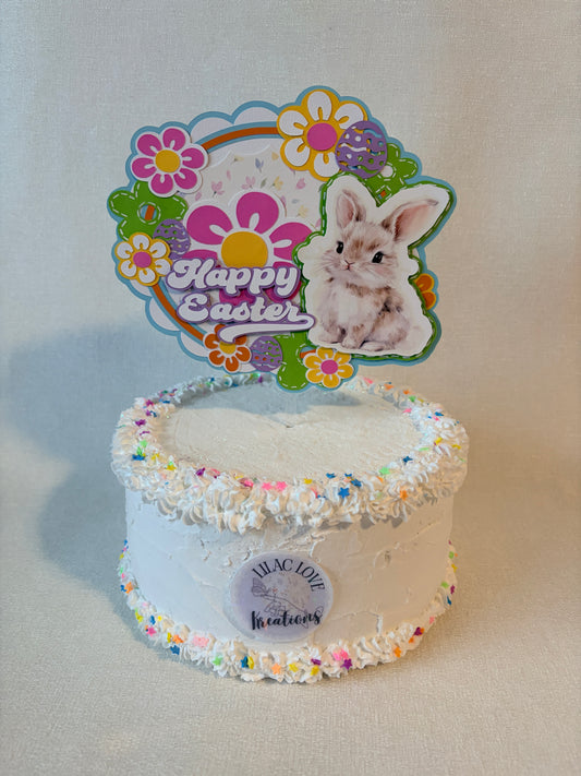 HAPPY EASTER CAKE TOPPER