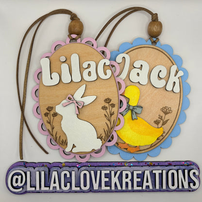 LARGE EASTER BASKET TAGS