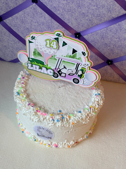 GOLF THEME CAKE TOPPER