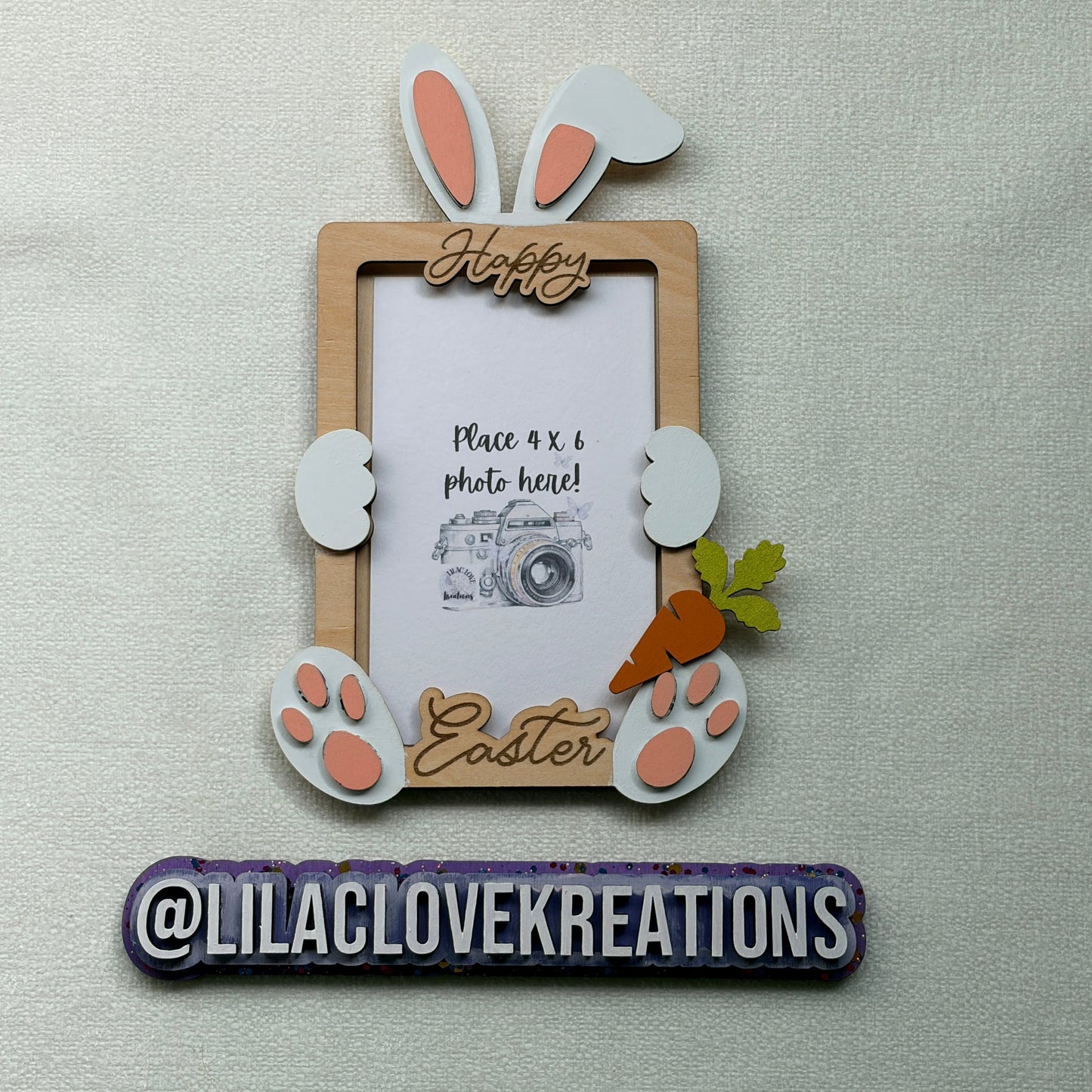 HAPPY EASTER BUNNY FRAME
