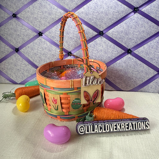 EASTER BUNNY EARS PERSONALIZED TAG