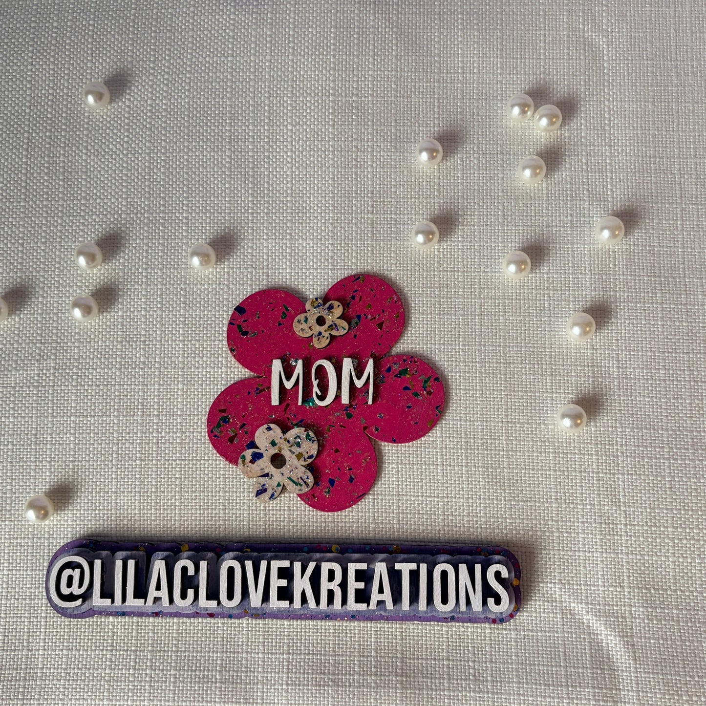 MOTHERS DAY FLOWER FRIDGE MAGNET